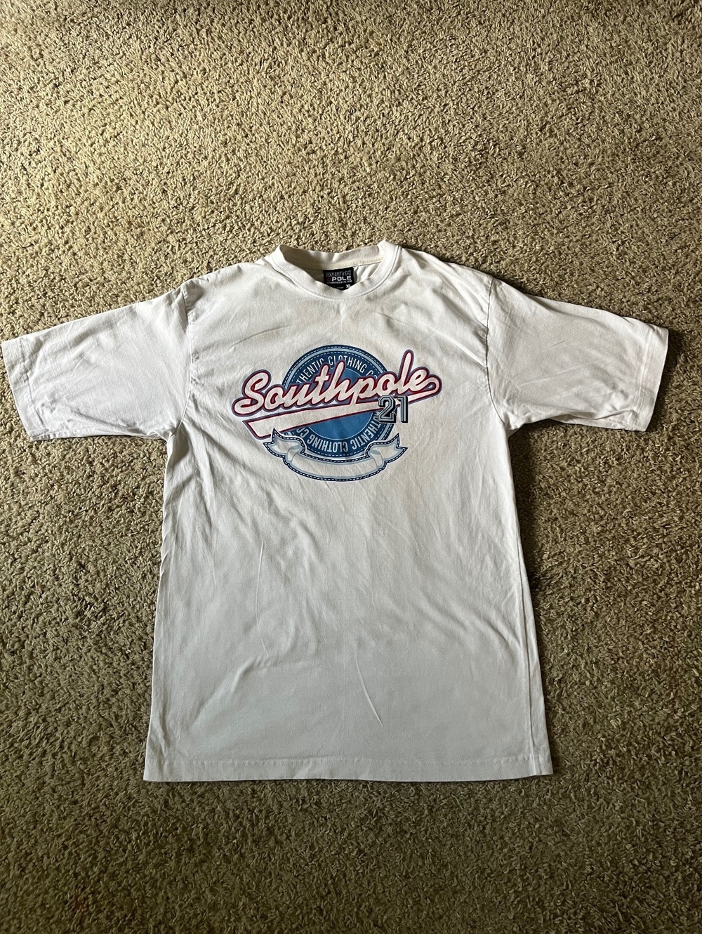 Southpole Authentic Collection White Graphic T-Shirt XL